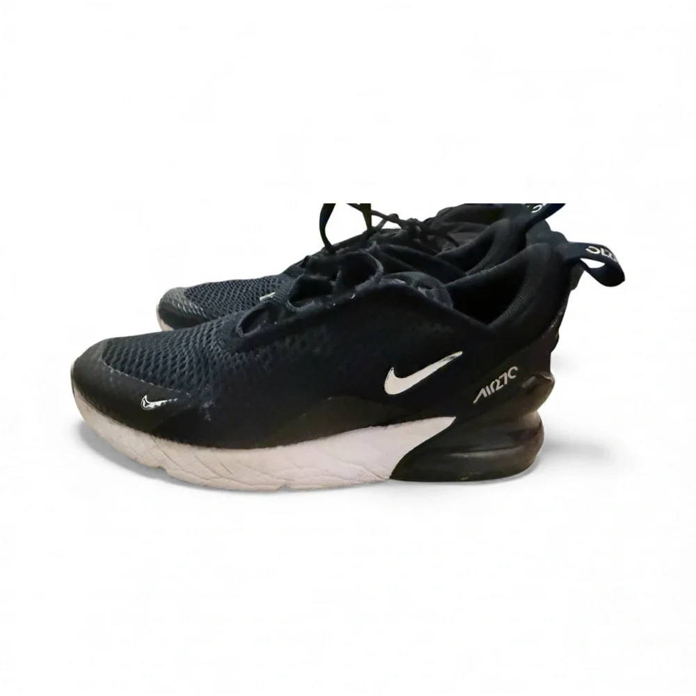 Nike Air Max 270 Kids Sneakers Black White Youth Size 2Y